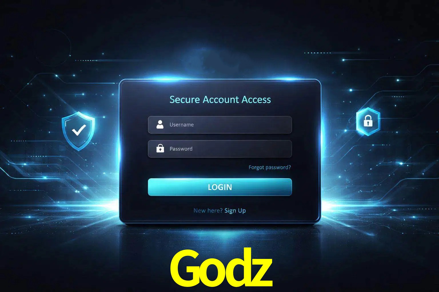 Pantalla de inicio de sesión de cuenta Godz para usuarios en México